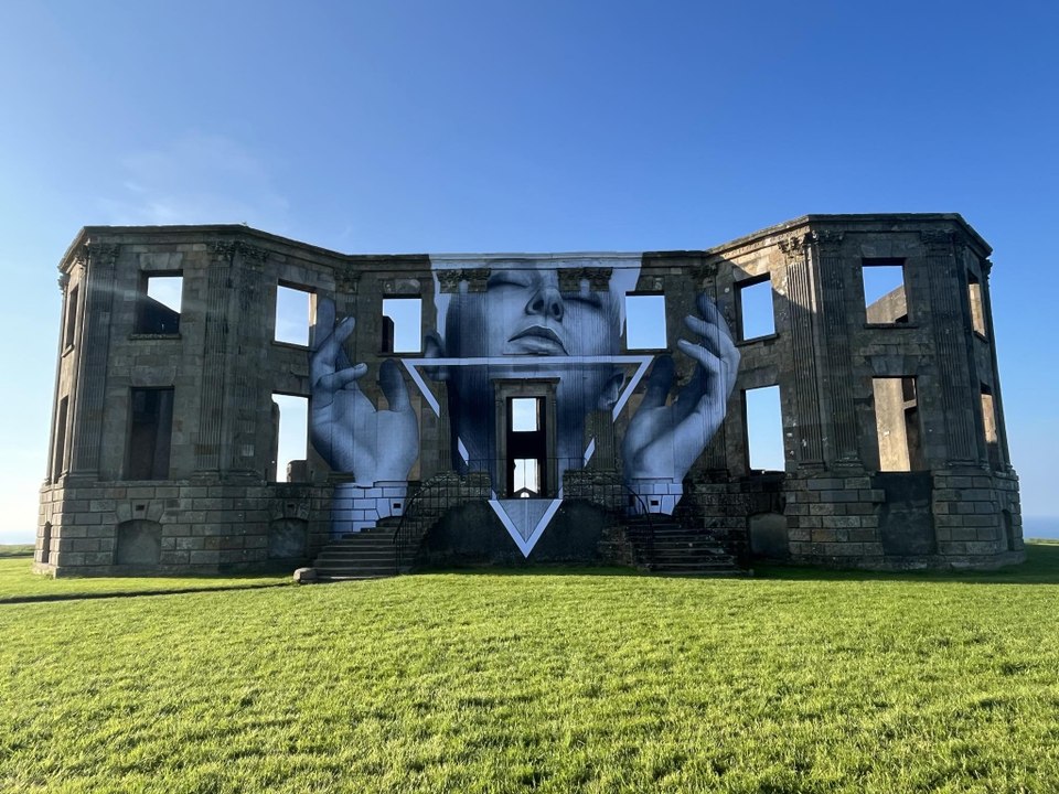 Downhill House art installation