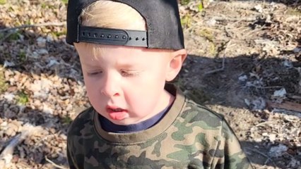 4 y/o Queen fan ready to take on the world someday after awesome rendition of 'We Will Rock You'