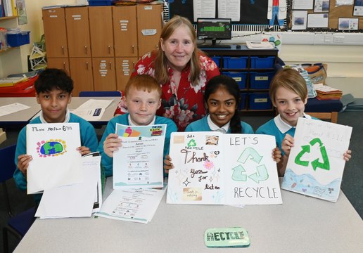 Wigan pupils take part in The Big Plastic Count