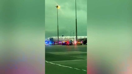 Singapore Airlines flight surrounded by ambulances after turbulence kills passenger