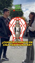 ¿Cuantas chances tiene Huracán de ganar la liga?