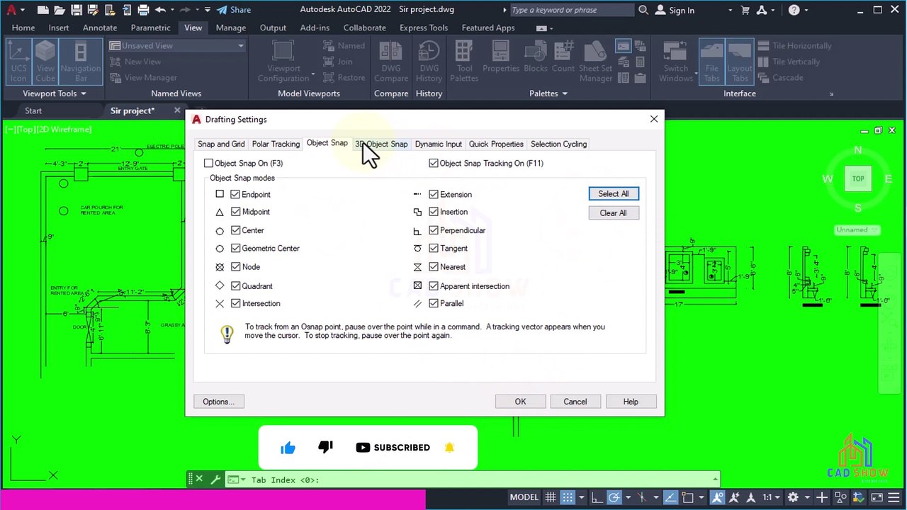 Autocad Workspace Settings | AutoCAD Workspace Initial Settings | autocad tutorial for beginners