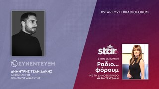 Ο Πολιτικός Αναλυτής- Διεθνολόγος, Δημήτρης Τζανιδάκης στον STARFM