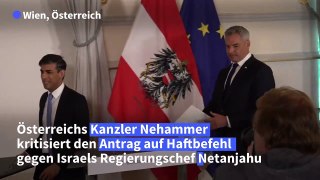 Nehammer: Haftbefehl gegen Netanjahu 