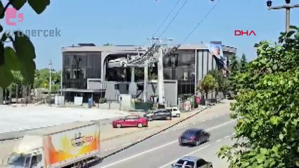 Sapanca'da ruhsatsız teleferik hattına mühür vuruldu