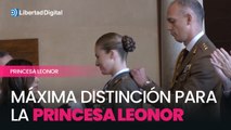 La princesa Leonor recibe la máxima distinción de las Cortes de Aragón
