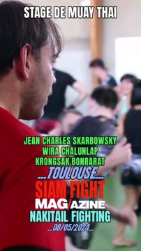 Stage exceptionnel organisé par le Nakitail Fighting de Toulouse avec trois légendes du Muay Thai, Krongsak Boranrat, Jean-Charles Skarbowsky, Wira Chalunlap.