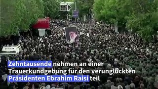 Iran: Zehntausende bei Trauerkundgebung für Raisi