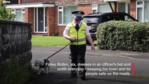 Autistic boy dresses as cop to keep town safe