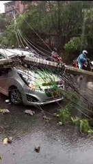 Estragos aguacero Medellín