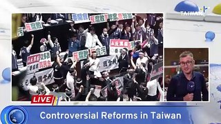 Protests Mount as Taiwan's Legislature Votes on Divisive Reforms