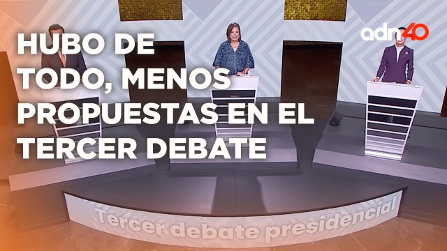 Tercer round, acusaciones, señalamientos y de todo en el tercer debate presidencialI Todo Personal