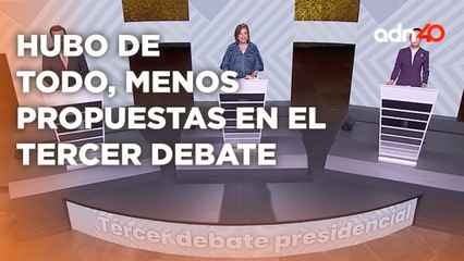 Tercer round, acusaciones, señalamientos y de todo en el tercer debate presidencialI Todo Personal