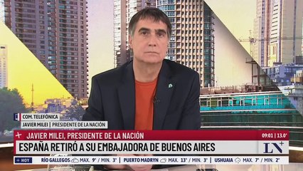 下载视频: Milei analiza el conflicto con España: 