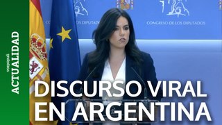 Millán (Vox) se hace viral en Argentina por esto de Sánchez y Milei