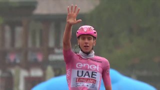 Cycling - Giro d'Italia 2024 -  Tadej Pogacar easily wins Giro stage 16... in the rain !