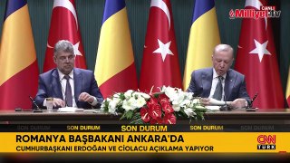 Romanya Başbakanı Ankara'da! Cumhurbaşkanı Erdoğan'dan önemli açıklamalar