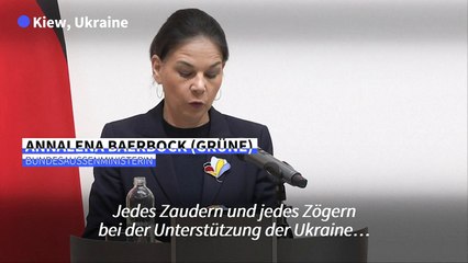 Baerbock kritisiert "Zaudern und Zögern" bei Unterstützung der Ukraine