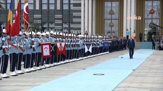 Erdoğan, Ciolacu'yu resmi törenle karşıladı