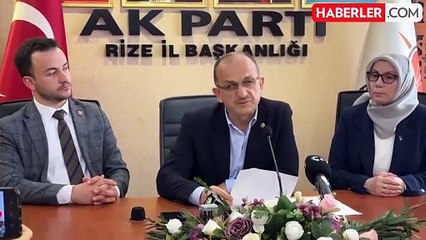 AK Parti Rize İl Başkanı "Cumhurbaşkanı Erdoğan'ın elini rahatlatmak" için istifa etti