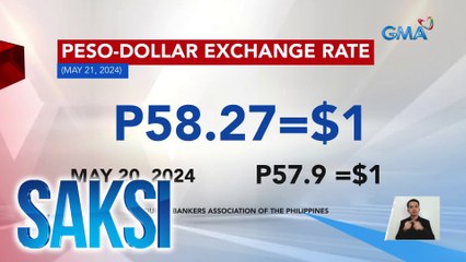 Halaga ng piso kontra dolyar, pumalo sa 58 peso-level | Saksi