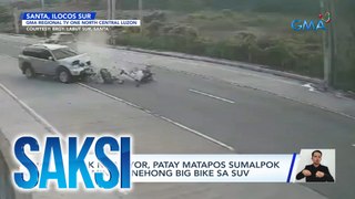 Anak ng mayor, patay matapos sumalpok ang minamanehong big bike sa SUV | Saksi