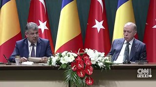 Romanya Başbakanı ile ortak basın toplantısı! Erdoğan: Ticaret hedefimiz 15 milyar dolar