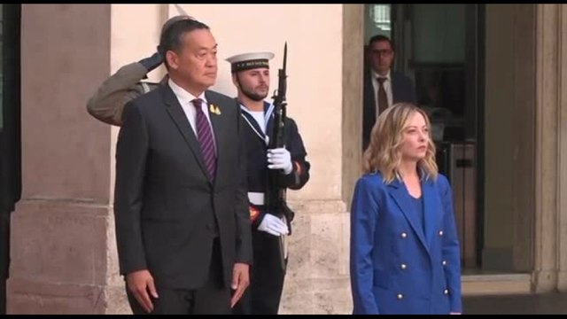 Meloni riceve il primo ministro thailandese Srettha Thavisin