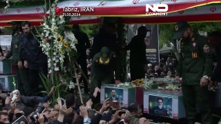 تصاویری از شهر تبریز در روز مراسم تشییع اجساد کشته‌شدگان در سانحه سقوط بالگرد حامل ابراهیم رئیسی