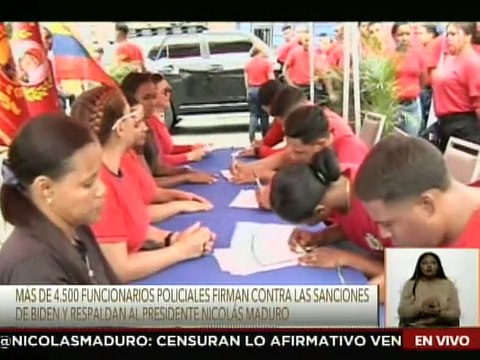 CPNB realiza recolección de firmas en rechazo a sanciones y medida coercitivas impuestas por Biden