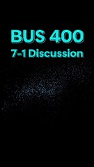 Understanding Feedback Loops: BUS 400 7-1 Discussion Guide