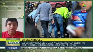 Hechos violentos contra los departamentos del Cauca y Valle del Cauca