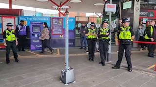 West Midlands Police stage major anti-knife operation in bus station
