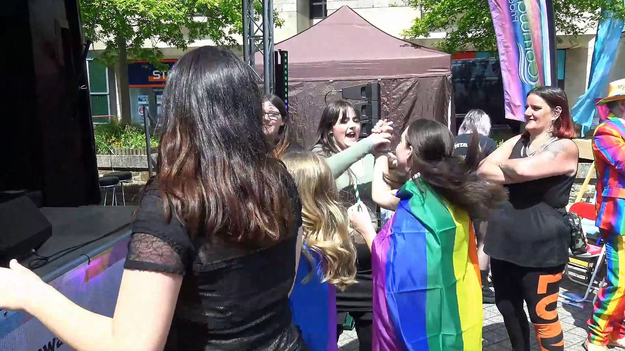 St Austell Cornwall England Gay LGBTQIA+ Pride 18th May 2024 Th Music Roxie Moron Drag Queen