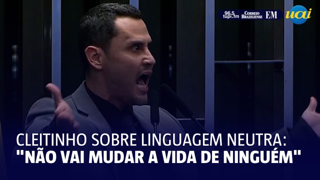 Cleitinho sobre linguagem neutra: Não vai mudar a vida de ninguém