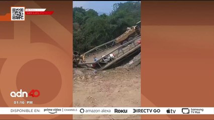 ¡Última Hora! Se desplomó un puente en construcción en San Luis Potosí