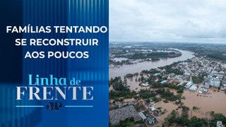 Após enchentes, casas são arrastadas na cidade de Triunfo (RS) | LINHA DE FRENTE