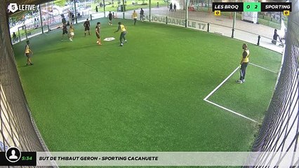 But de Thibaut Geron - SPORTING CACAHUETE