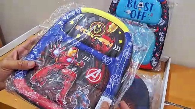 Unboxing and Review of Large Backpacks Men's School Season Student Backpack Funny Cute Pattern Fashion Cartoon Bag Zipper Small Backpacks For Girls