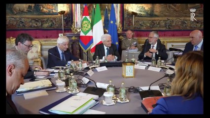 Mattarella presiede il Consiglio Supremo di Difesa