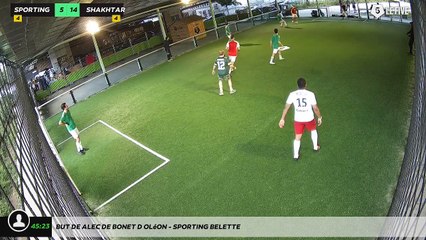 But de Alec de Bonet d'Oléon - SPORTING BELETTE