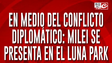 En medio del conflicto diplomático con España, Milei hará un show musical