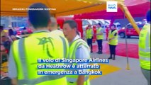Turbolenza volo Londra-Singapore, un morto e decine di feriti: Boeing colpito da fenomeno noto come Cat