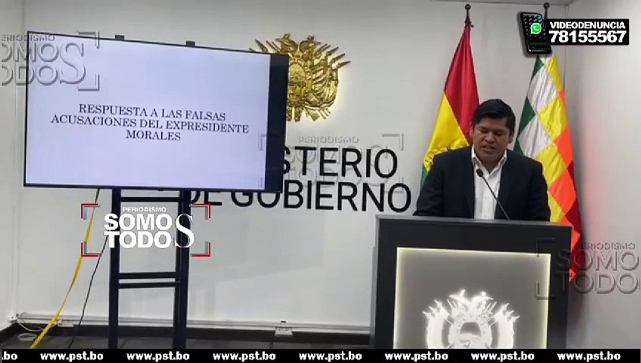JAIME MAMANI VICEMINISTRO DE SUSTANCIAS CONTROLADAS RESPONSABILIZA A EVO MORALES POR SI LE PASA ALGO A ÉL O SU FAMILIA