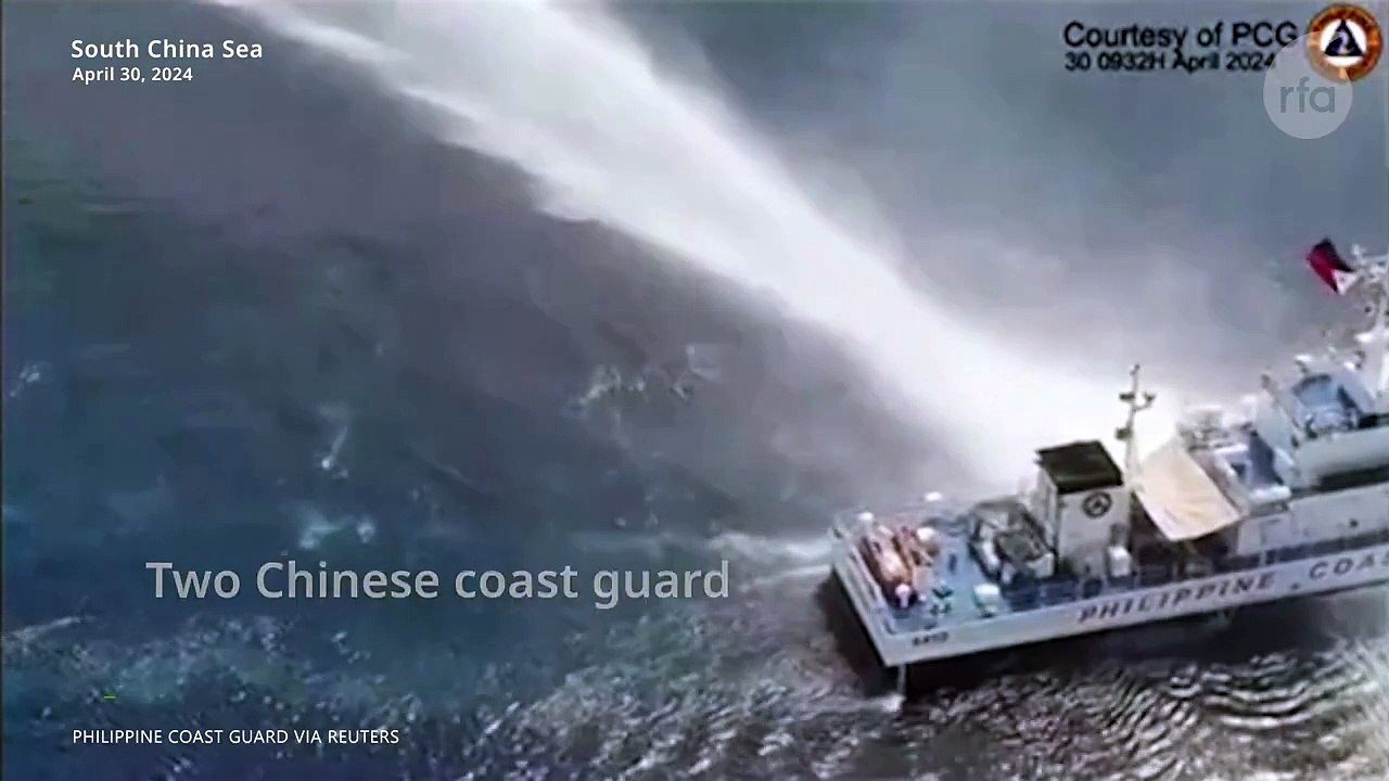Philippines accuses China’s coast guard of damaging its vessel in the South China Sea