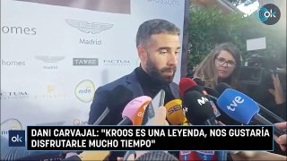 Dani Carvajal: «Kroos es una leyenda, nos gustaría disfrutarle mucho tiempo»