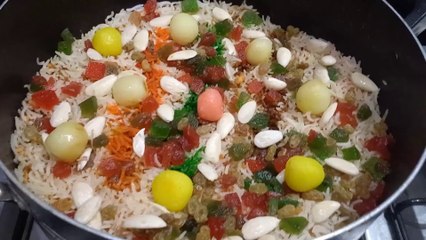 Shadion wala Colourful degi zarda.Quick zarda recipe..zarda recipe by foodie life with sidra