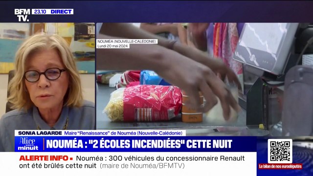 Nouvelle-Calédonie: deux écoles ont été incendiées , une pillée , et 300 véhicules d'un concessionnaire Renault ont été brûlés à Nouméa cette nuit, indique la maire Renaissance de la ville