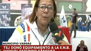 La Guaira | TSJ dota de insumos educativos y de mantenimiento a la E.N.B. Manuel Segundo Sánchez