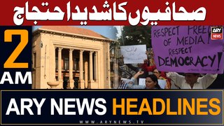ARY News 2 AM Headlines 22nd May 2024 | Journalist Protest against Defamation Bill 2024